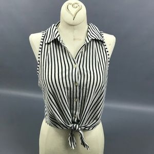 Forever 21 Striped Crop Top size S